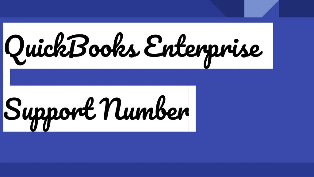 quickbooks enterprise support number