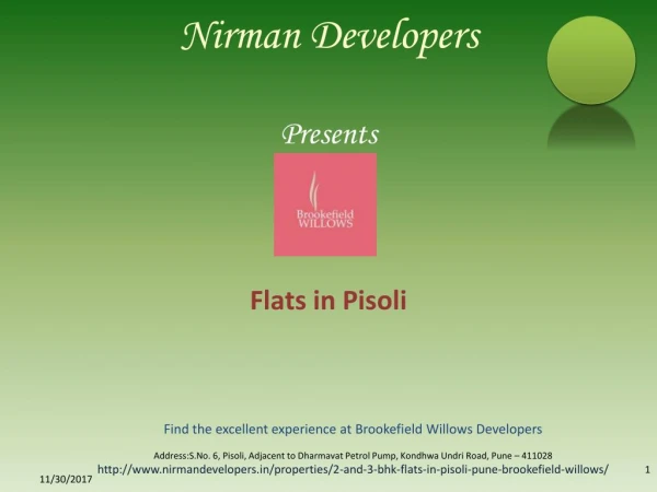2,3 BHK Flats in Pisoli - Nirman Brookefield Willows
