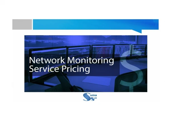 Network monitoring service pricing