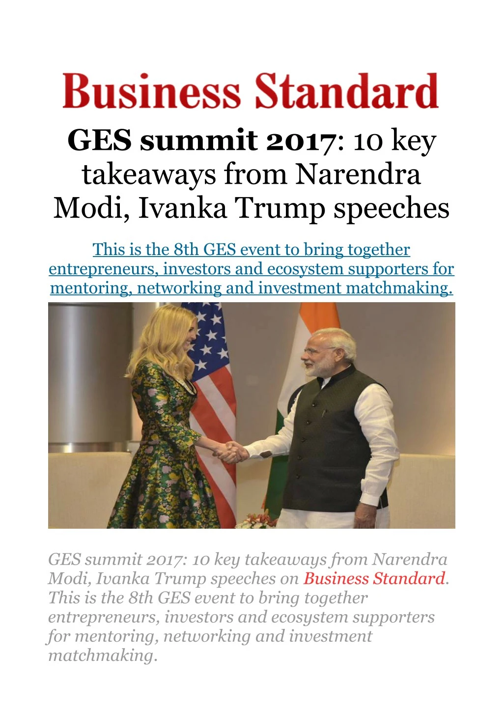 ges summit 2017 10 key takeaways from narendra