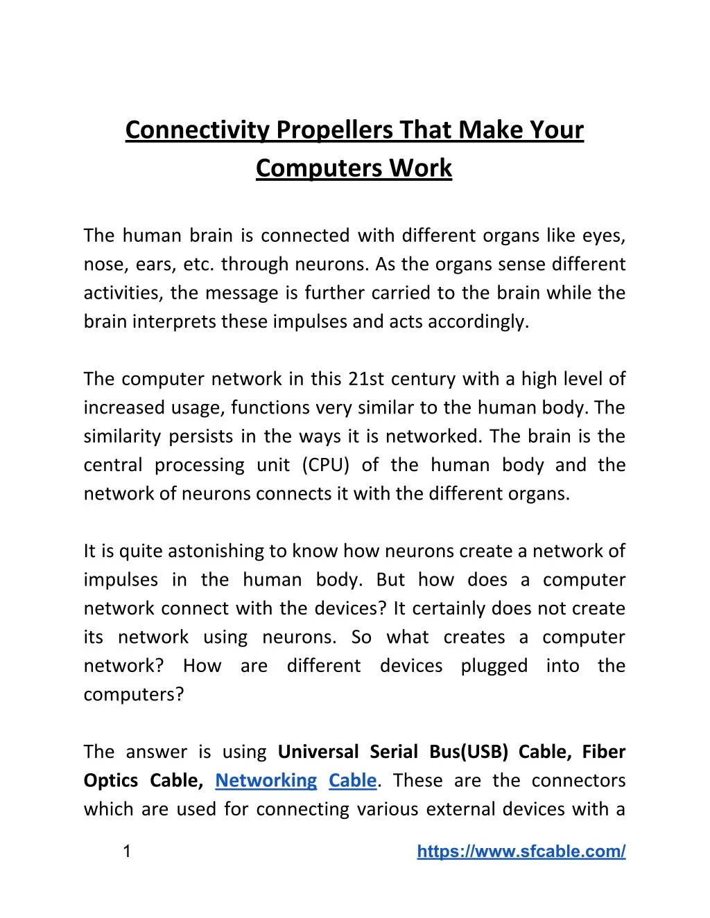 connectivity propellers that make your computers