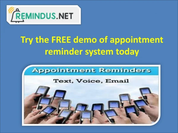 Get the text appointment reminder service