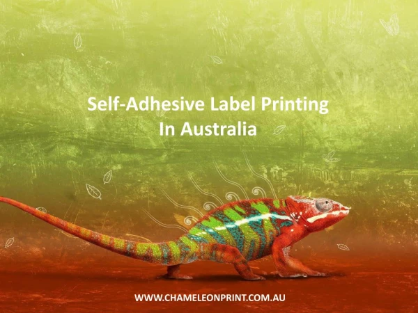 Self-Adhesive Label Printing In Australia