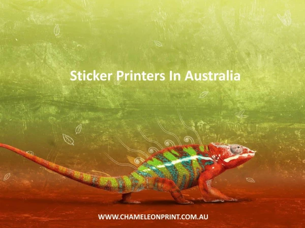 Sticker Printers In Australia
