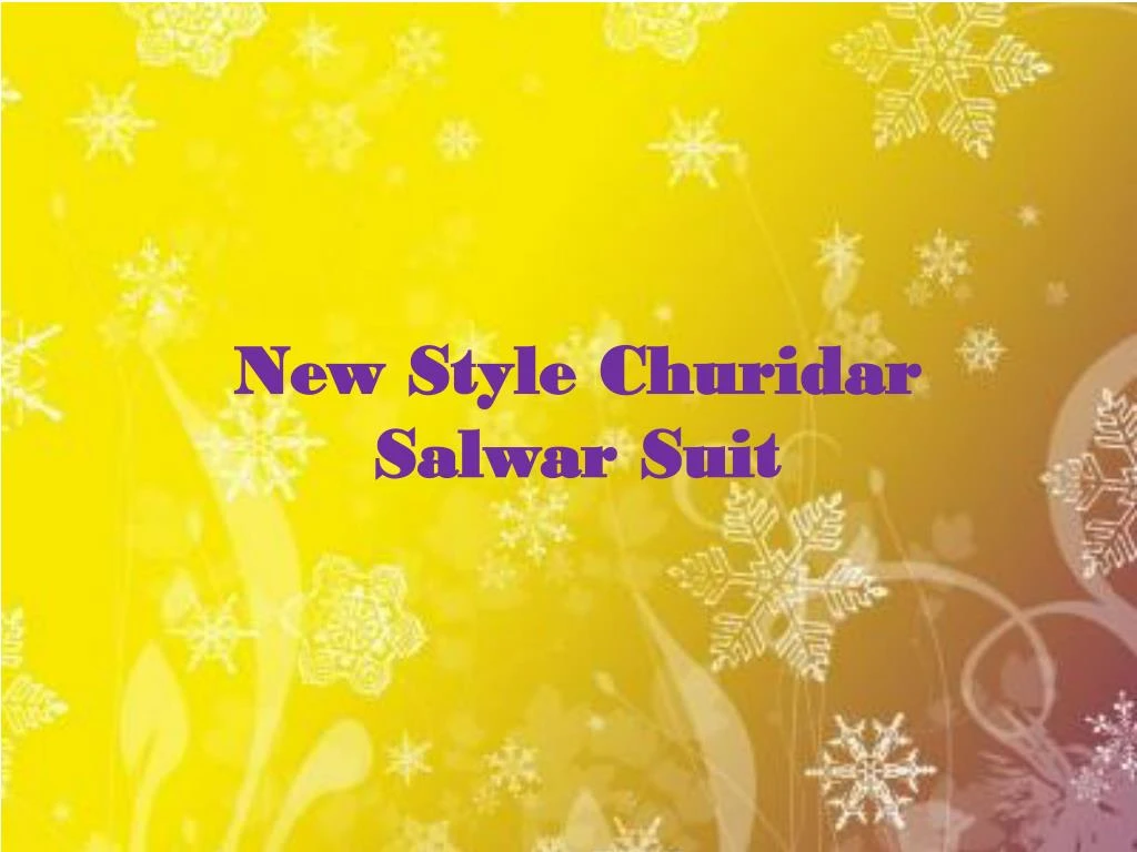 new style churidar salwar suit