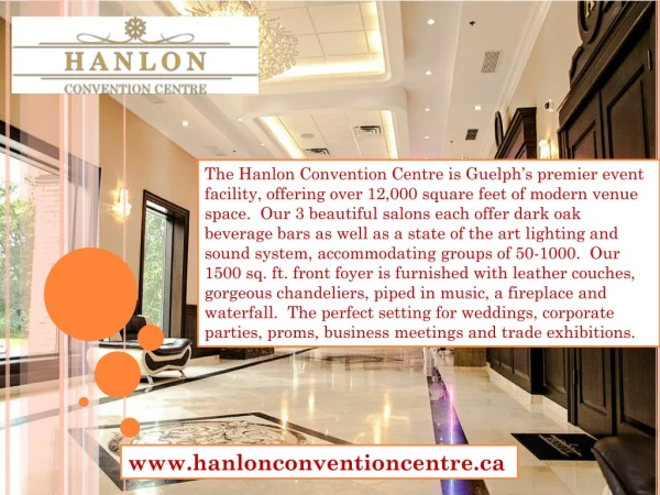 Banquet Hall In Canada, Convention centre in Canada