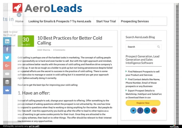 10 Best Practices for Better Cold Calling