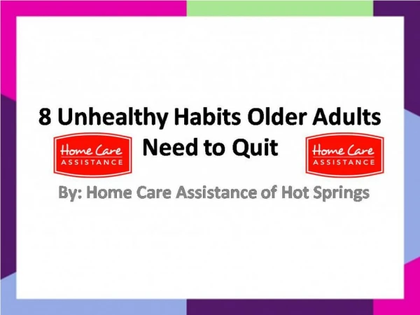 8 Unhealthy Habits Older Adults Need to Quit