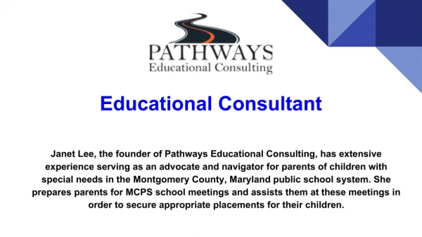 Best Educational Consultant Of Maryland