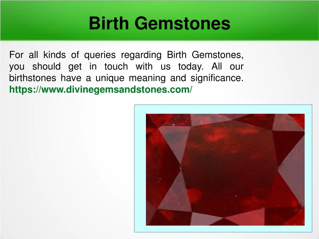 birth gemstones