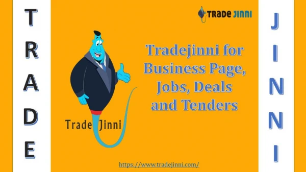 Business Page, Jobs, Deals & Tenders at Tradejinni