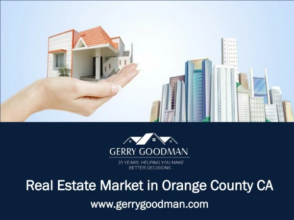 Real estate market in Orange County CA