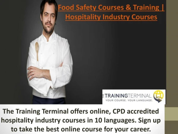 Courses Online | Food Safety - Health & Safety - Hospitality