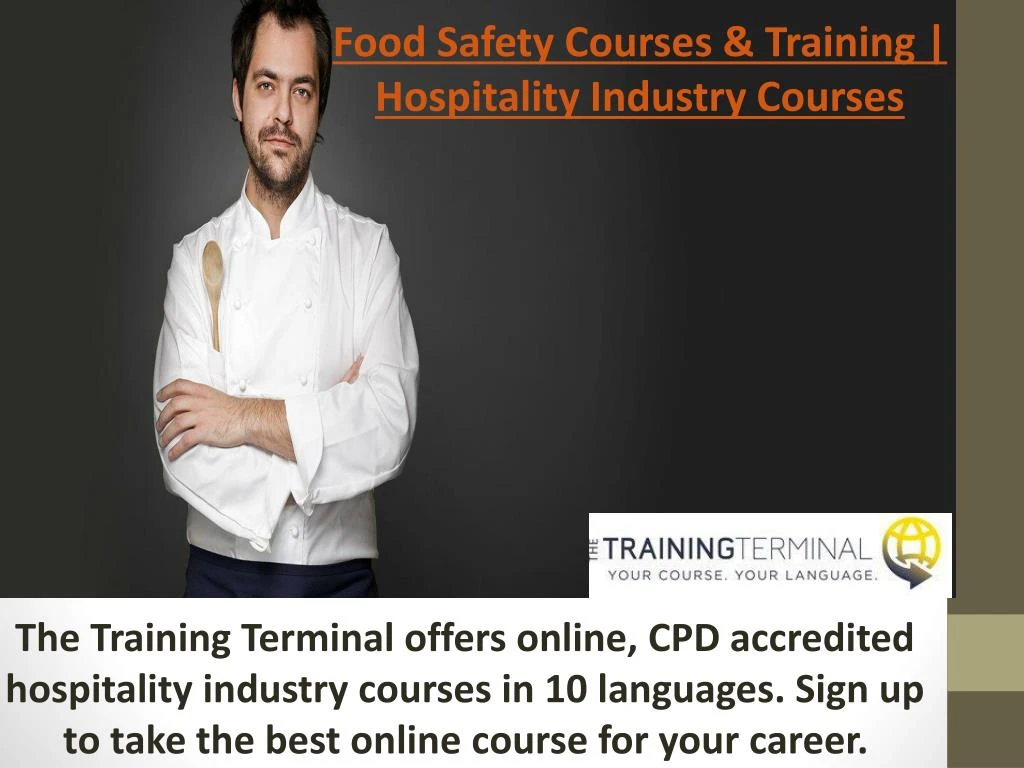 food safety courses training hospitality industry