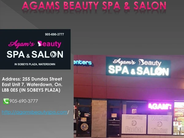 best place for eyelash tinting in waterdown-Agams Beauty Spa & SAlon