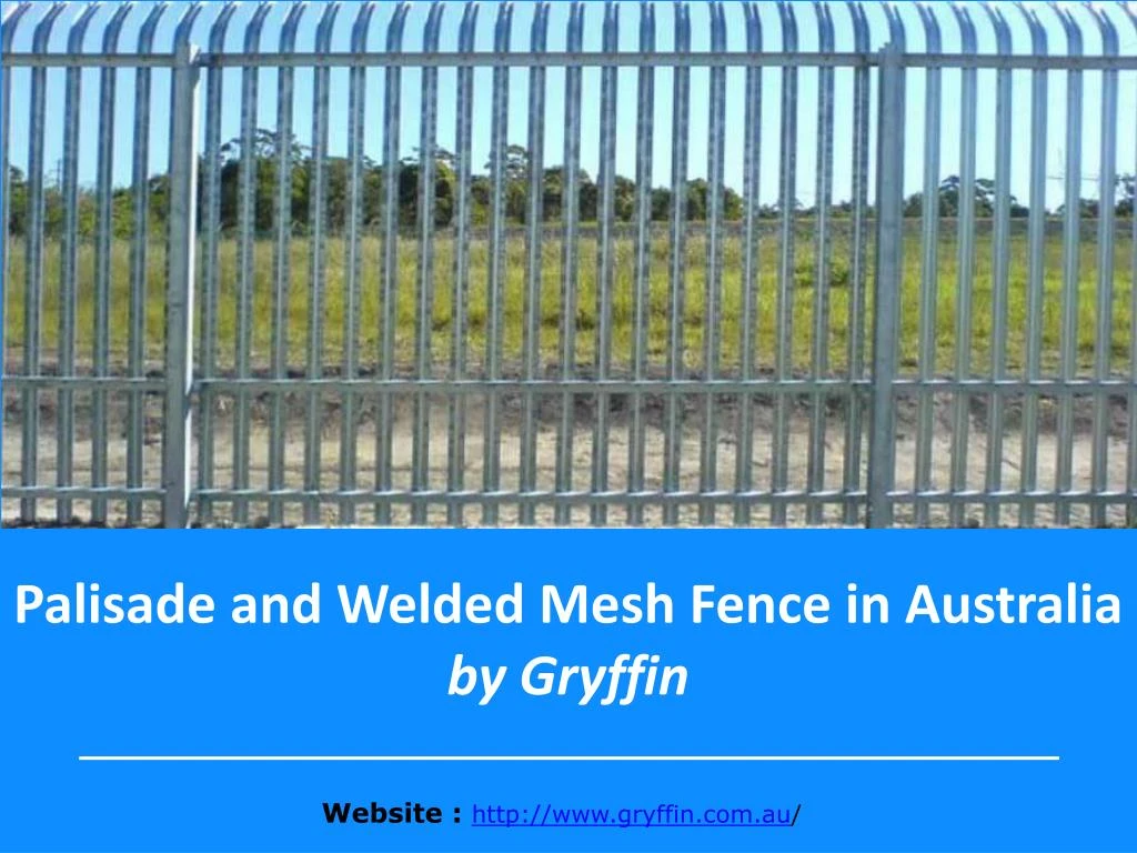 palisade and welded mesh fence in australia