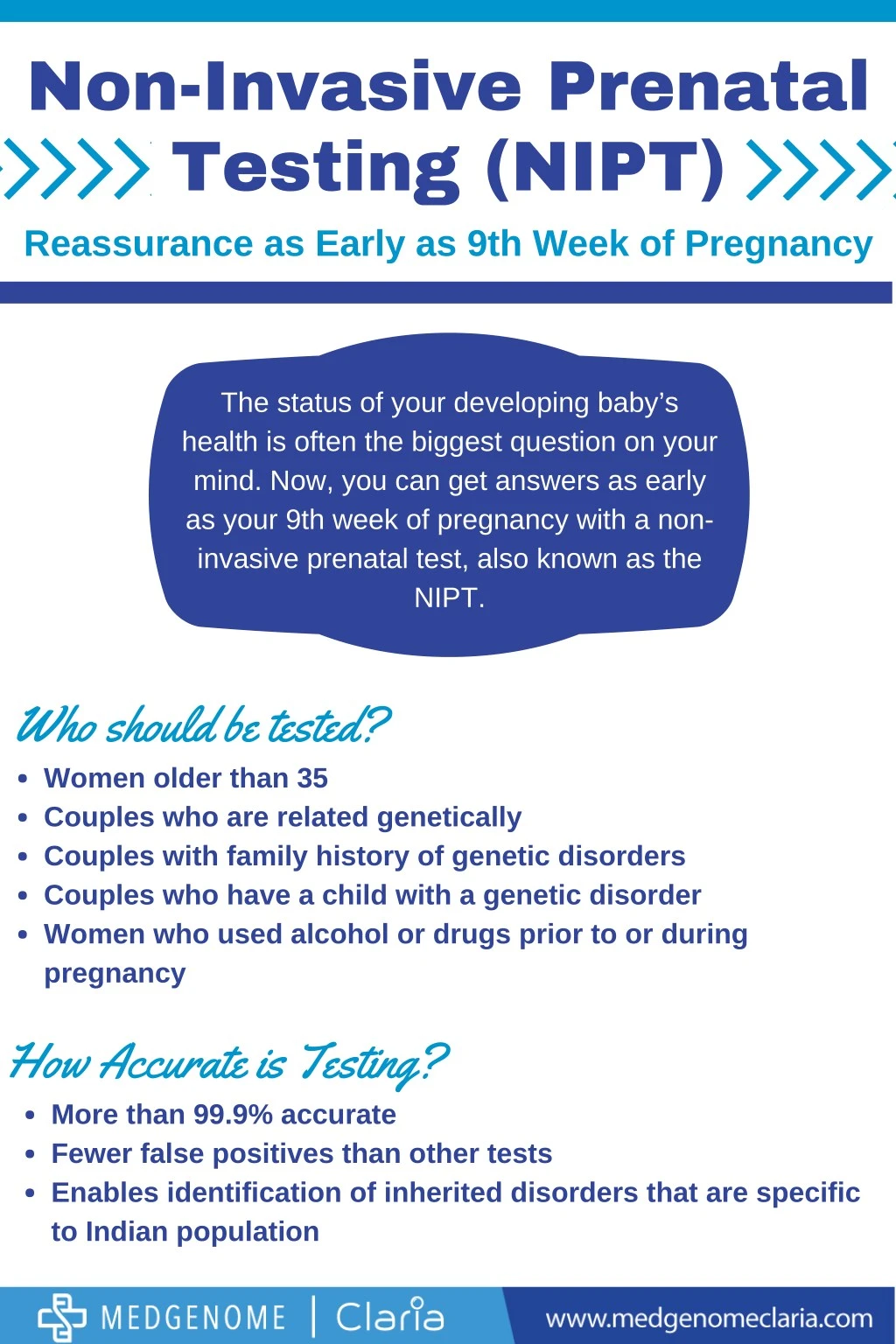 non invasive prenatal testing nipt reassurance