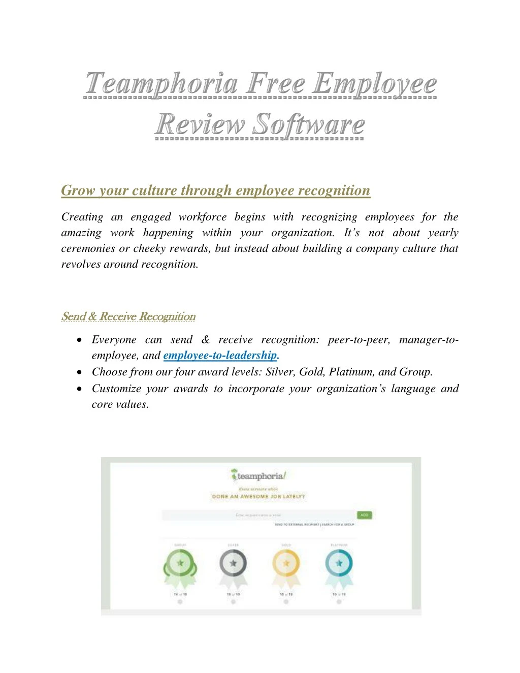 grow your culture through employee recognition