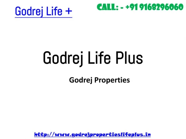 Godrej Life Plus - New Housing Project Kanakapura Road Bangalore
