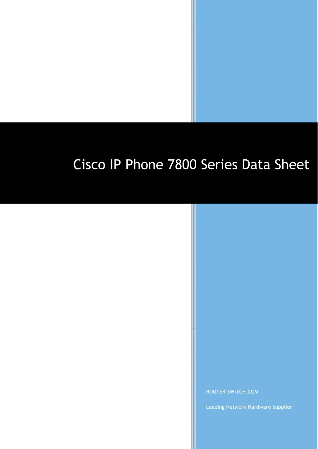 cisco ip phone 7800 series data sheet