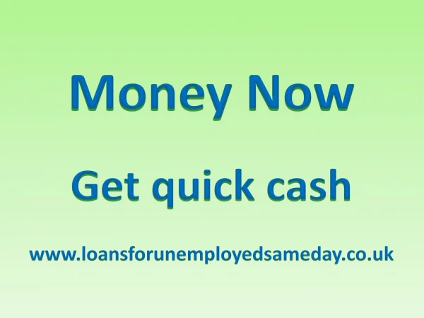 Loans For Unemployed People – Apply For Same Day Payday Loans With No Guarantor!
