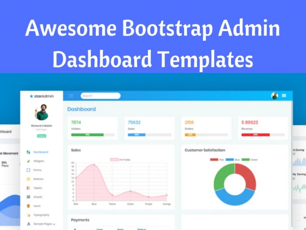 Awesome Bootstrap Dashboard Admin Templates