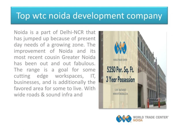 Top wtc noida development company