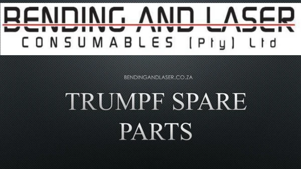 Trumpf Spare Parts