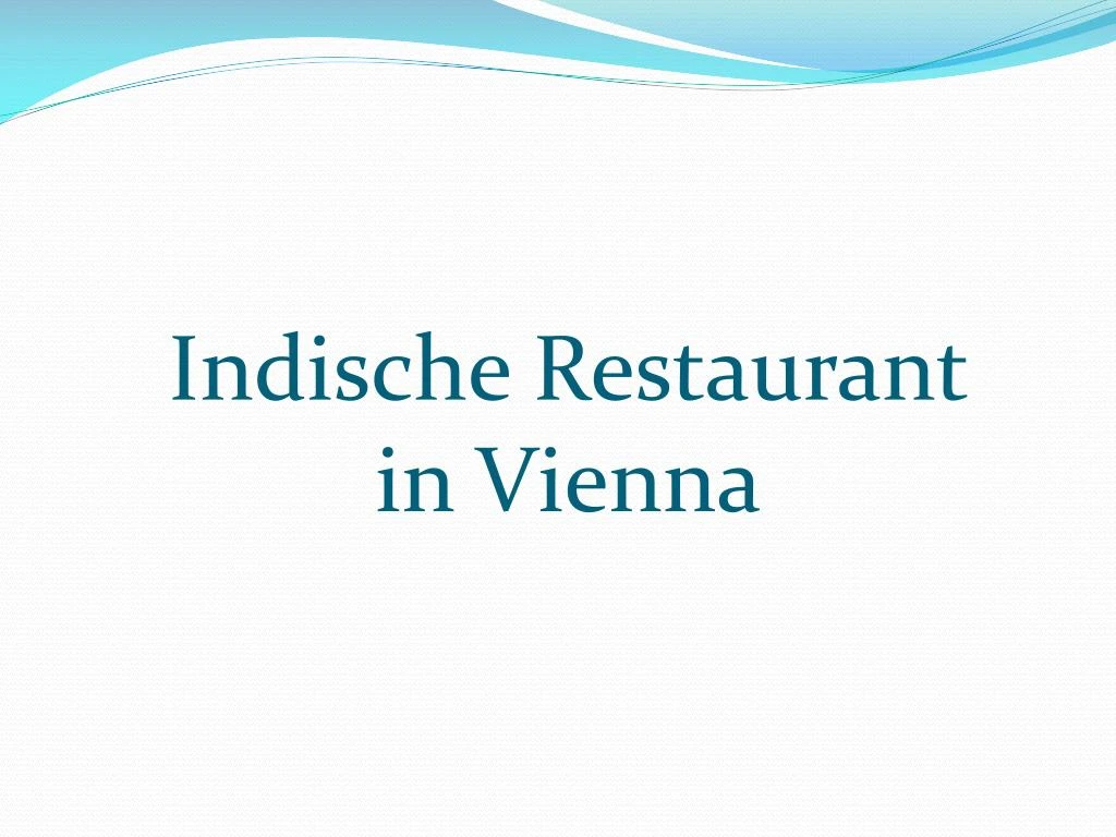 indische restaurant in vienna
