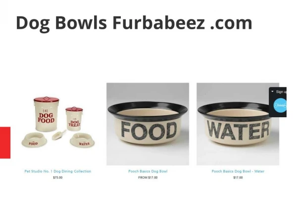 Dog Bowls Furbabeez.com