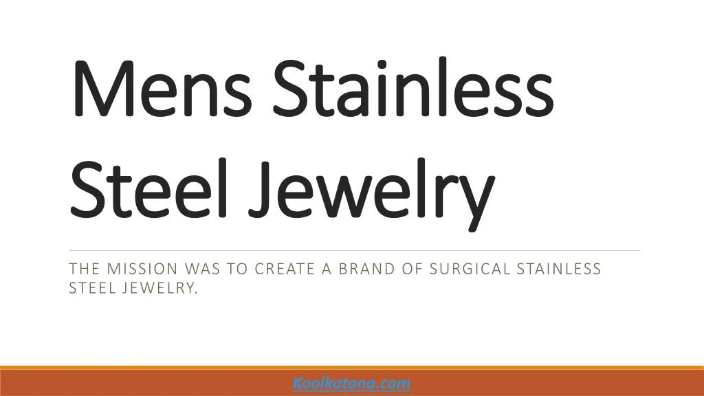 mens stainless steel jewelry