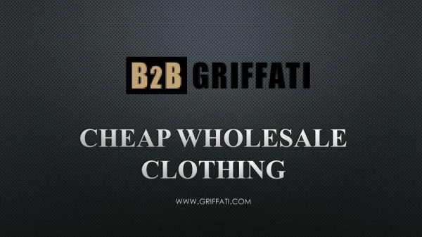 Cheap wholesale clothing