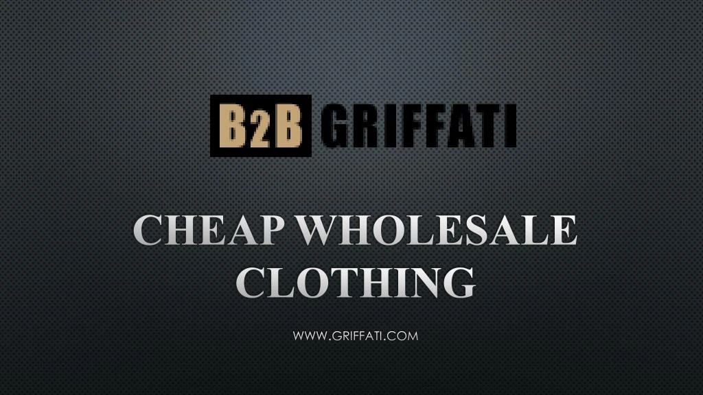 cheap wholesale clothing
