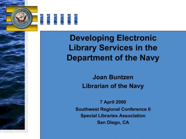 Developing Electronic Library Services in the Department of the Navy