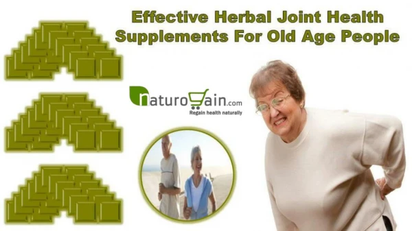 Effective Herbal Joint Health Supplements for Old Age People