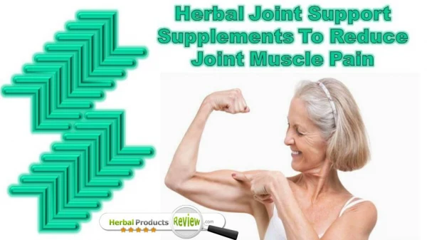 Herbal Joint Support Supplements to Reduce Joint Muscle Pain
