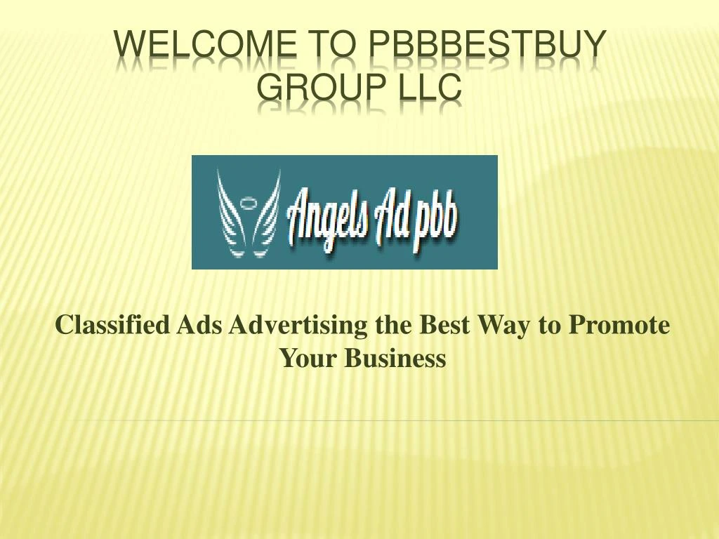 classified ads advertising the best way to promote your business