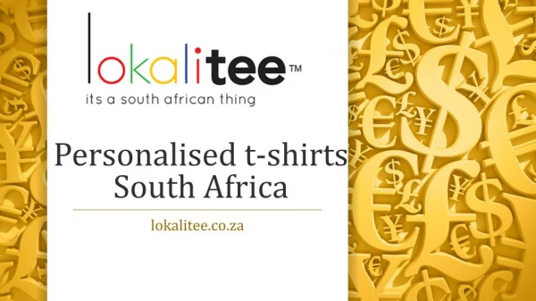 Personalised t-shirts South Africa