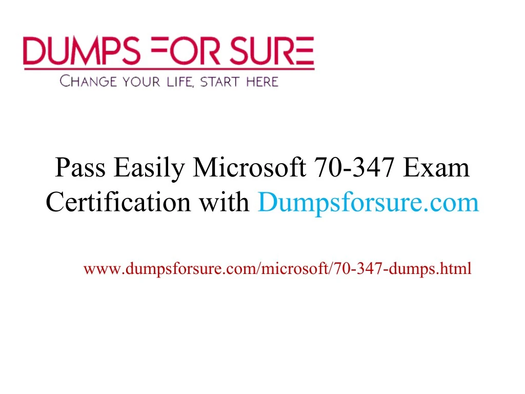pass easily microsoft 70 347 exam certification
