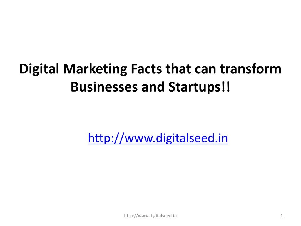 digital marketing facts that can transform