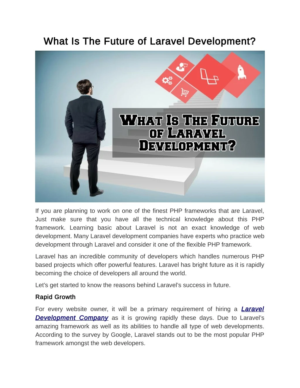 what is the future of laravel development what