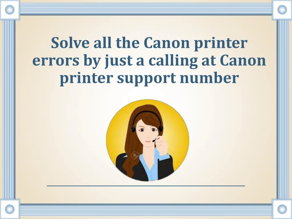 solve all the canon printer errors by just