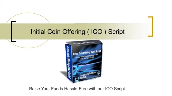 Best Initial Coin Offering Script ( ICO Script )