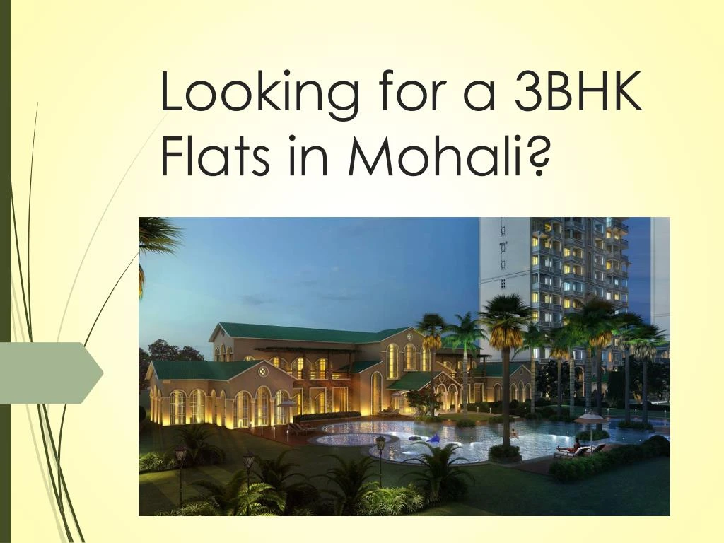 looking for a 3bhk flats in mohali
