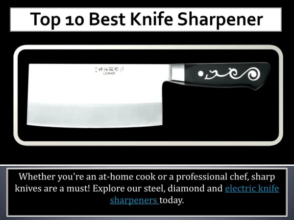 Top 10 best knife sharpener