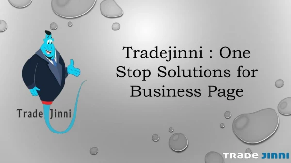 Boost Online Identity through creating Business Page on Tradejinni