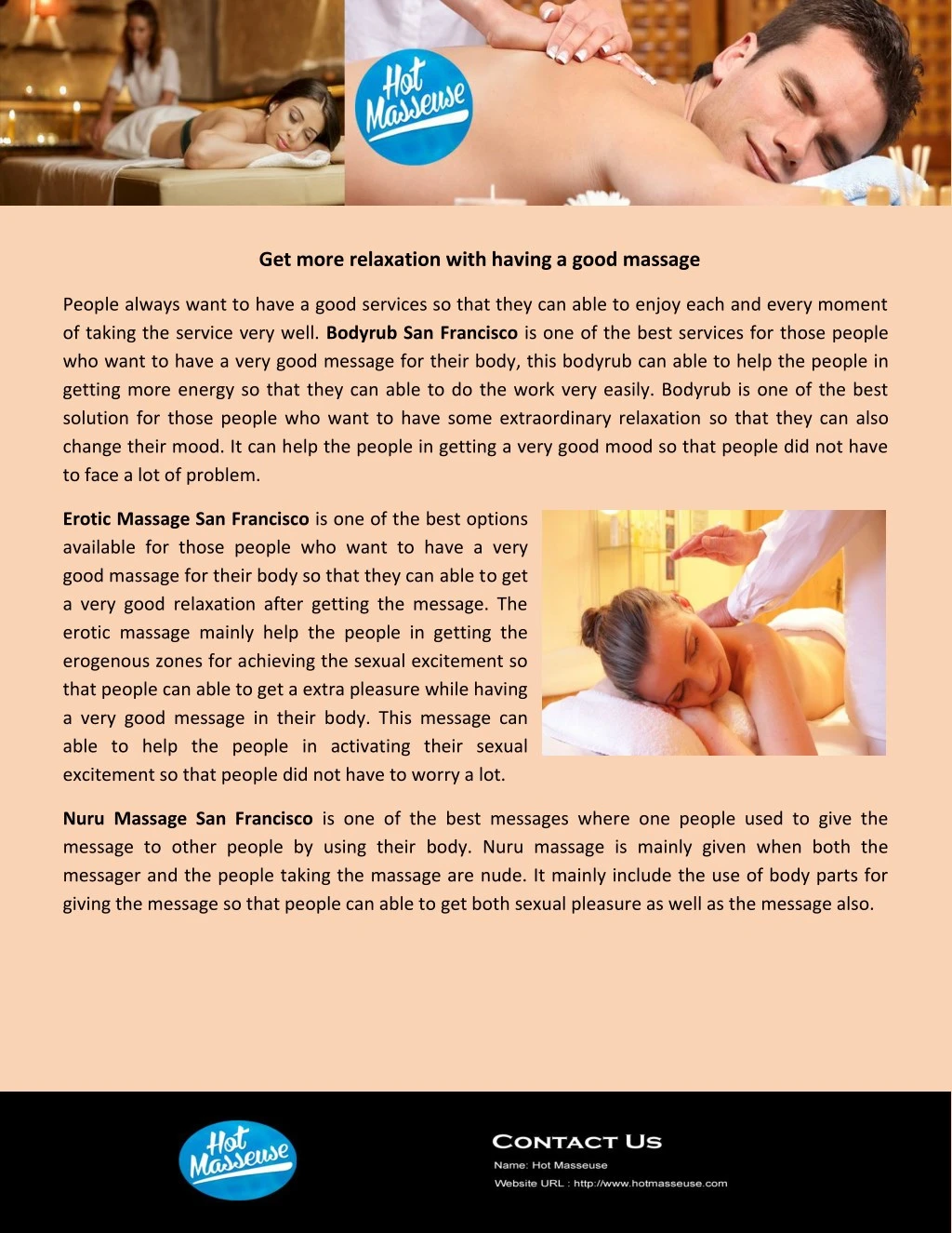 get more relaxation with having a good massage