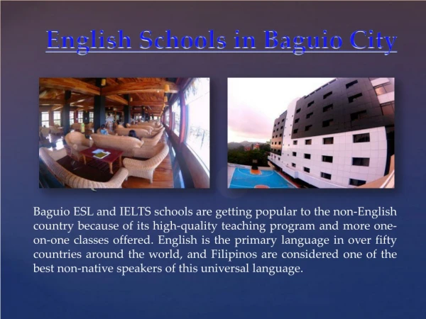 english schools in baguio