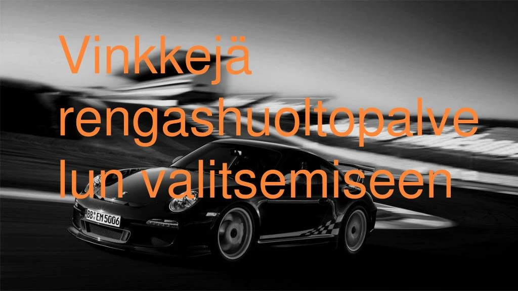 vinkkej rengashuoltopalvelun valitsemiseen