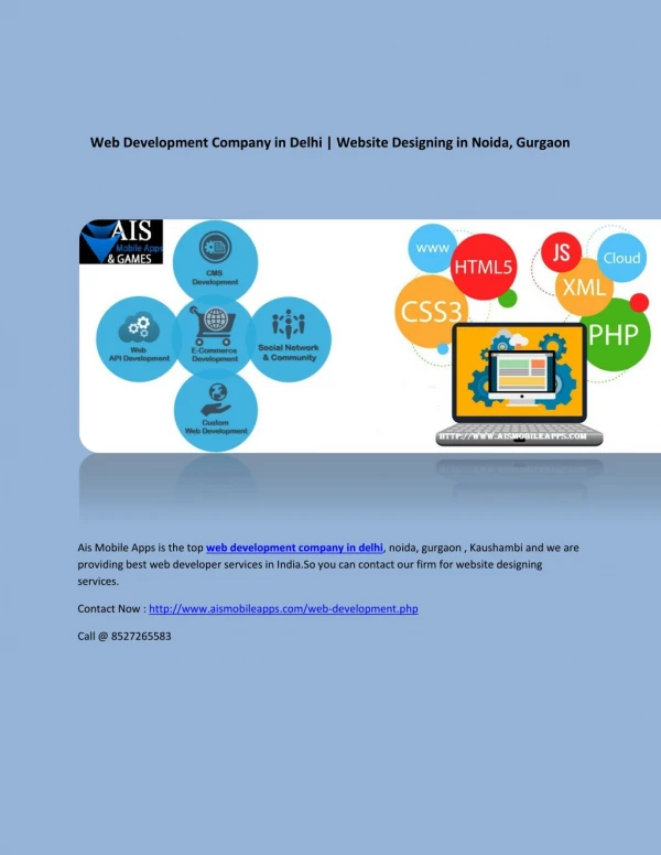 Web Development Company in Delhi | Website Designing in Noida, Gurgaon